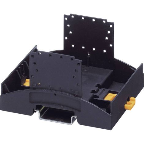Elément inférieur de boîtier pour rail Phoenix Contact BC 71,6 UT HBUS BK 2896267 Polycarbonate noir 89.7 x 71.6 x 62.2 1 pc(s) D19328 (1/2)