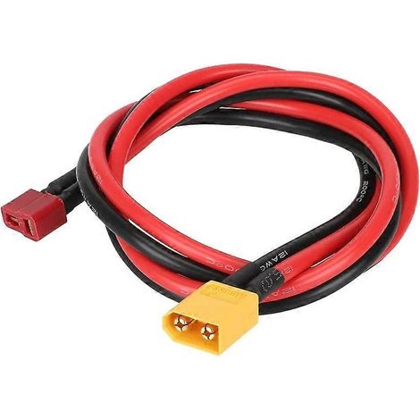 XT60-Verlängerungskabel (XT60-Stecker auf XT60-Buchse-Adapter) mit 70 cm Kabel, 12 AWG Querschnitt, für Elektroroller (1/5)