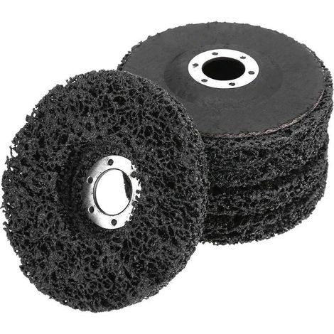TrAdE Shop Traesio - 5pz Disco Abrasivo Per Asportazione Vernice Ruggine Saldatura 110mm Nylon A.05101 - (1/3)