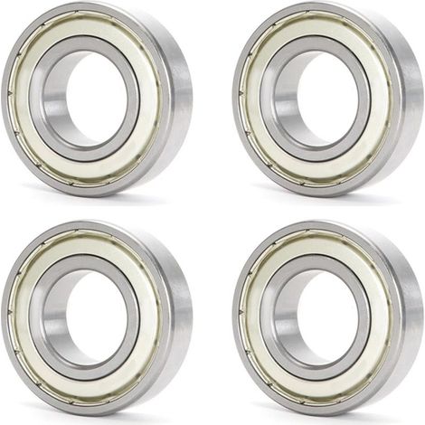 Roulement À Billes 608ZZ - 8x22x7 mm - Acier Chromé - Double Joint Métallique - Pour Imprimantes 3D Moteurs Électriques Patins Trottinettes - Lot De 4