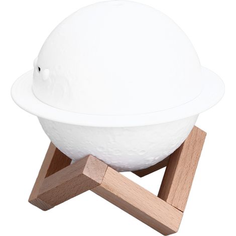 Humidificateur USB 2 en 1 Planet, sûr, 200 ml, mini diffuseur d'huiles essentielles Planet silencieux à LED 3 couleurs avec veilleuse pour la maison et la voiture (1/5)
