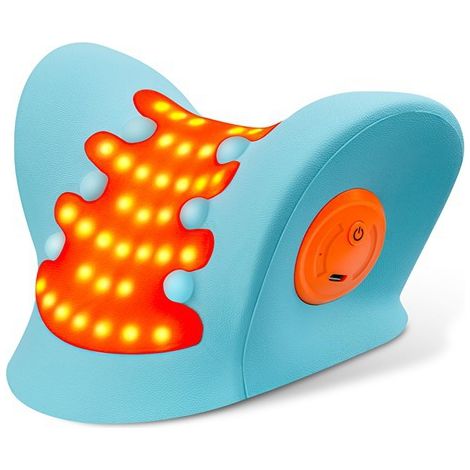 1 Farbe: wie abgebildet. Material: ABS. Nackentraktionsgerät für den Schlaf mit roten und infraroten Lichtimpulsen.