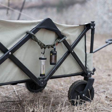 Sangle de rangement multifonctionnelle pour tente, avec crochets, pour le jardin et le camping. Vert olive, taille M. (1/5)