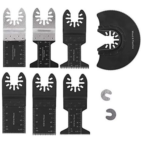 52 pièces lames de scie en acier à haute teneur carbone Kit d'accessoires multi-outils oscillants pour le bricolage domicile - (1/5)