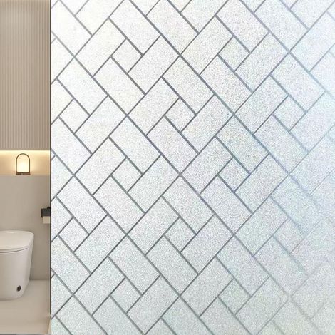 Film adhésif dépoli pour vitres - 50 x 300 cm - Résistant aux UV - Anti-condensation - Protection solaire - Isolation thermique - Amovible à l'eau - Réutilisable - Convient pour le bureau et la maison (1/5)