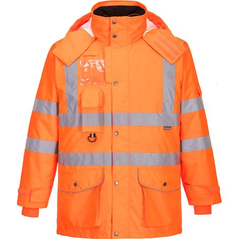 Parka Traffic  HV 7-en-1 RIS couleur : Orange taille XS - PORTWEST