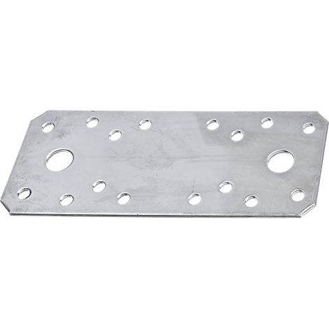 GAH-Alberts 361013 Lastrina di giunzione piana, Acciaio, 135 x 55 mm / 50 pz (1/3)