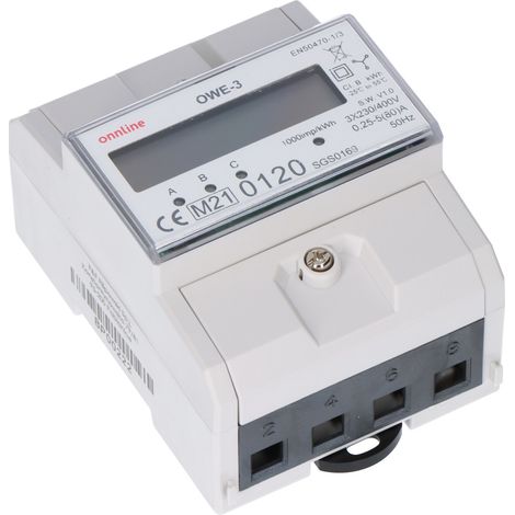 Contatore di consumo energetico trifase OWE-3 (1/4)