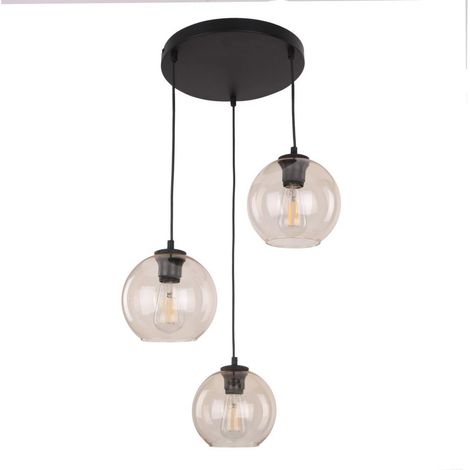 Lampada a sospensione Cubus color ambra, modello 4601 di TK Lighting