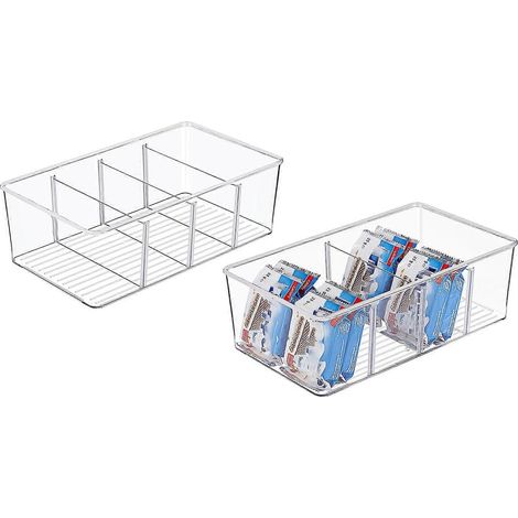 Boîte de rangement de bureau pour la cuisine, idéale pour ranger aliments, fruits, bocaux, sachets et en-cas. (1/4)