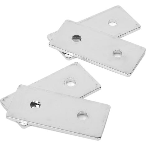 20 plaques de réparation plates en acier au carbone, connecteurs de fixation pour profilés en aluminium 2860 (1/5)