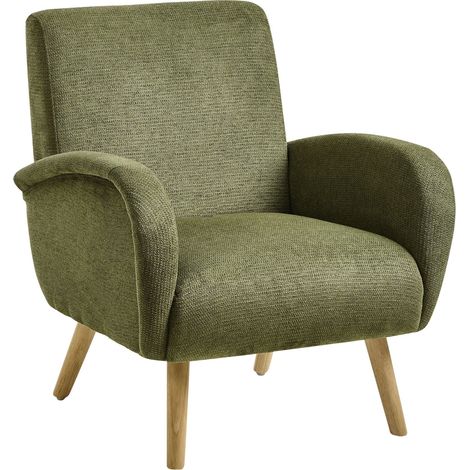Armchair PLASSEN Fabric Green (1/5)
