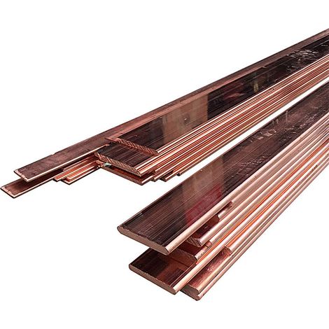 Pure Copper Flat Bar for High Current Conductivity - 5mm Thick, 30mm Width, 1000mm Length (1/4)