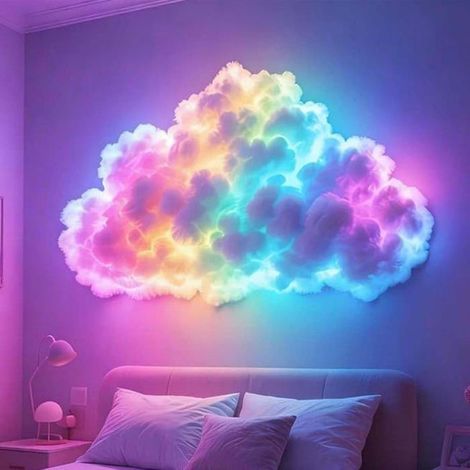 Kit LED nuage d'orage à monter soi-même, USB, éclairage 3D dynamique pour chambre, 200 cm. (1/5)