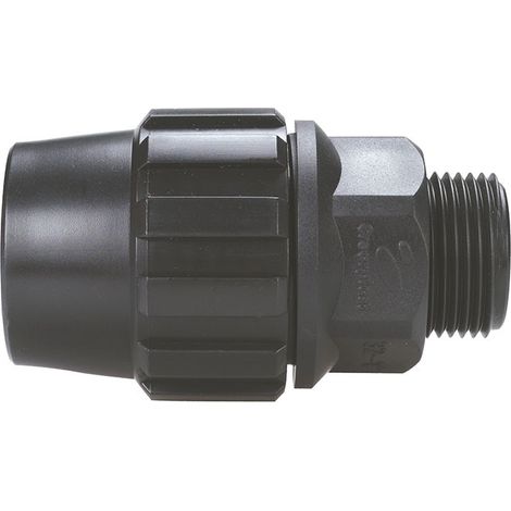 Enlace Recto Rosca Macho Fitting Polietileno Crearplast  Medidas  Accesorios Fontanería: 25-3/4"