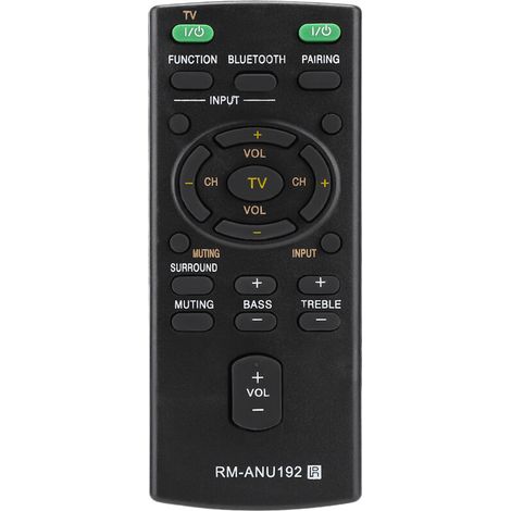 Replacement remote control RM-ANU192 for Sony SACT60BT HTCT60BT SSWCT60 soundbar (1/5)