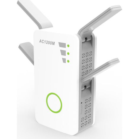 Répéteur de routeur sans fil double bande AC09, amplificateur de signal Wi-Fi, amplificateur de signal 1200 M, puissant et pénétrant dans les murs (1/4)