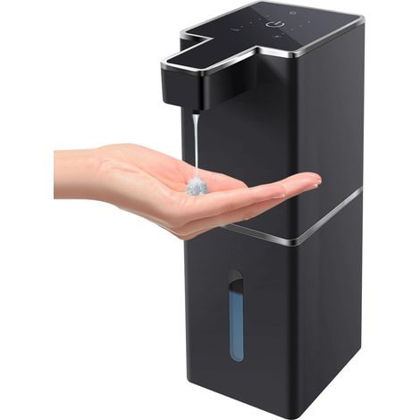 Automatischer Flüssigseifenspender, berührungslos, 380 ml, nachfüllbar, Wandmontage, 4-stufig einstellbare Pumpe für Badezimmer, Küche, Geschirrspülen (1/5)