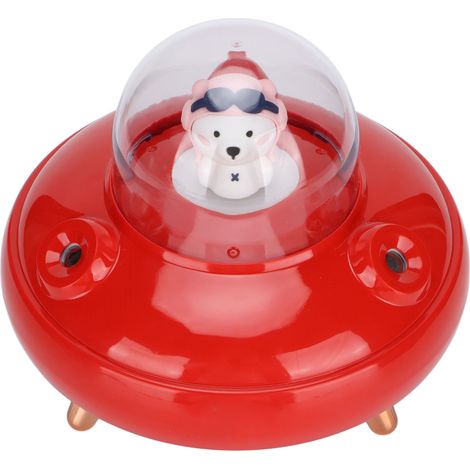 Mini humidificateur UFO mignon 500 ml à double buse, petit humidificateur à brume fraîche pour bureau, voyage, chambre, chambre de bébé, voiture (rouge) (1/5)