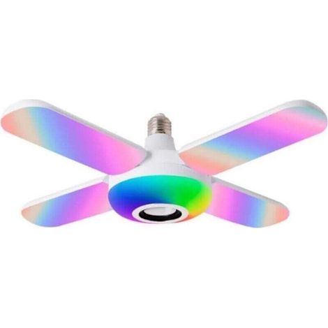 Plafonnier LED 50W RGB avec Haut-Parleur Couleurs Changeantes Musique et Télécommande E27/B22 - (1/4)