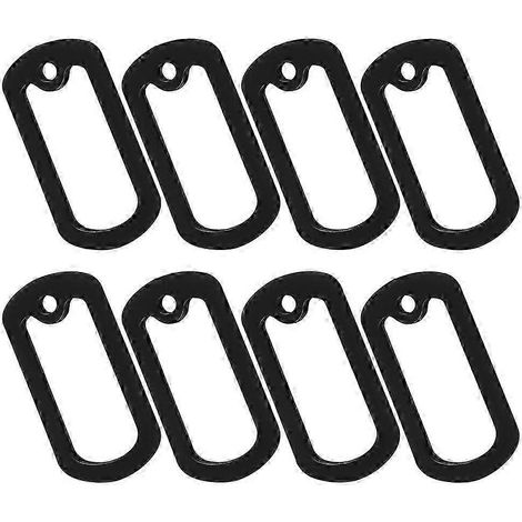Cache-étiquettes en silicone pour chien, protection antibruit, lot de 8, noir, style militaire (1/5)
