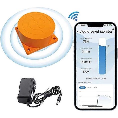 Capteur de niveau de liquide ME201W moniteur de niveau d'eau pour l'application Tuya Smartlife indicateur de niveau ultrasonique WiFi USkmi9 (1/5)