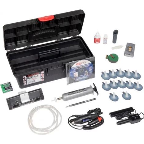 Kstools – Kit de réparation pare-brise en mallette – 14 pièces – Résine, polish, lampe UV – Outil du mécanicien pour réparations rapides (1/2)