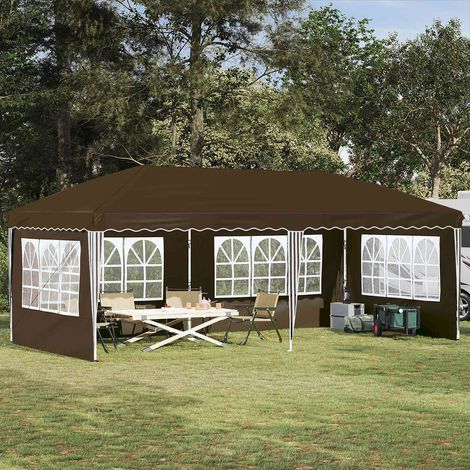 Teenpull – Pop-up Partyzelt 575 x 289 x 245 cm Taupe (1/5)