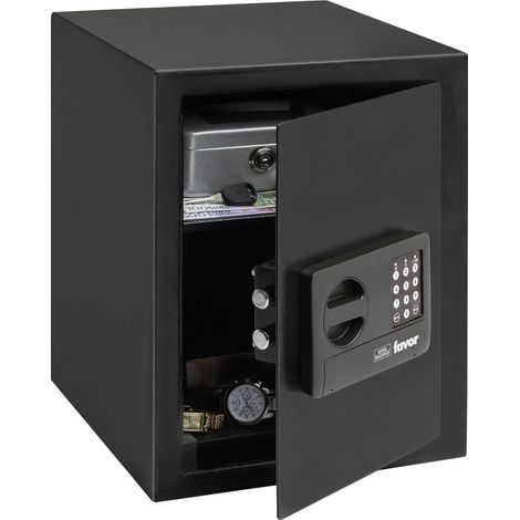 Coffre-fort antivandalisme 415x310x350mm – Serrure à combinaison – Montage mural – Poids 17kg – Corps robuste à paroi simple (1/5)