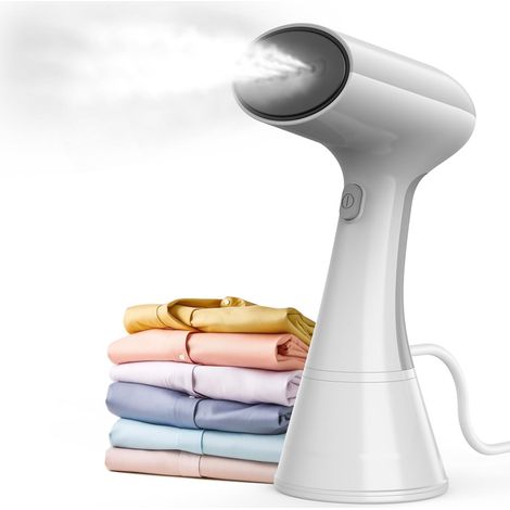 Defroisseur vertical a main, Défroisseurs vetement Portable, Vapeur extrême turbocompressée à 150°C, 20s pour chauffer steamer fer à repasser, Idéal pour la maison, le bureau, de voyage (1/5)
