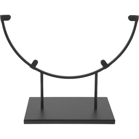 Présentoir de table rond en métal noir 25,4 cm, porte-photos et (1/5)