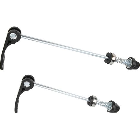 Paar Schnellspanner für Fahrräder (vorne und hinten), Zubehör für Rennräder und Mountainbikes, schwarz (1/5)