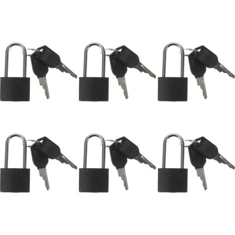 Sets de Petits Cadenas Alliage de Cuivre et Surface Polie Lot de 6 avec Clé pour Boite avec Serrure pour Meubles et Tiroirs la Maison (1/5)