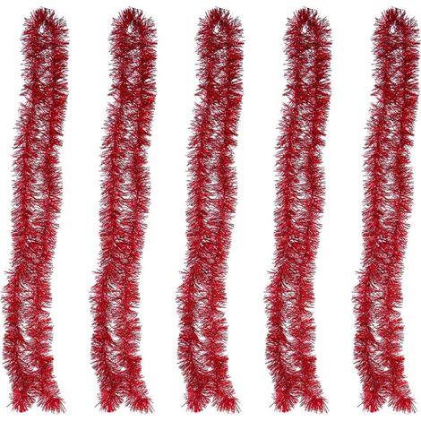 Rote Lichterkette, 2 Meter – 5 dekorative Stränge für Weihnachten, Hochzeiten und festliche Anlässe