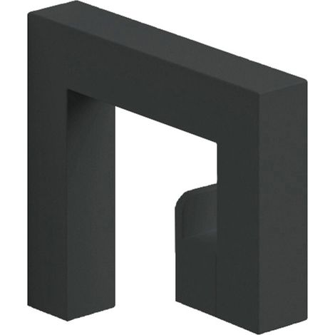 Lineabeta - Grela G-förmiger Kleiderbügel aus mattschwarzem Stahl (1/4)