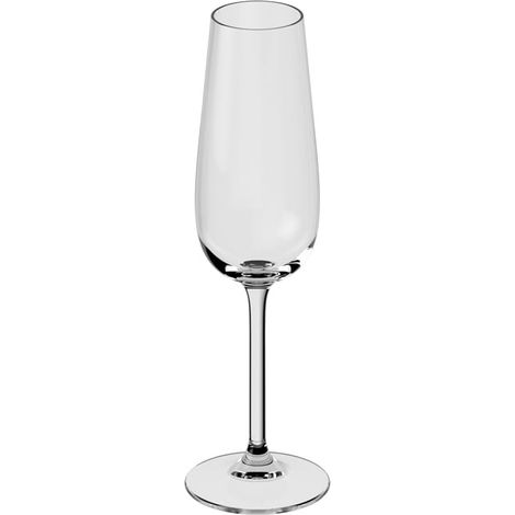 ensemble de verres à champagne 4 pcs transp., lave-vaisselle, élégant ens. 4 verres pr vins mousseux (pétillants, champagne ou prosecco), flûtes champ., cristallin (1/2)