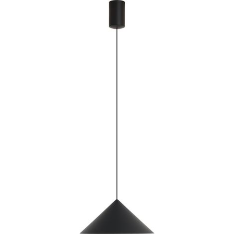 Suspension, Suspension CONO 24 cm Noir en Aluminium, MANTRA (1/5)