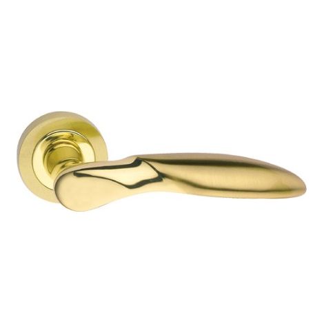 Maniglia per porte interne Alce Cottali doppia finitura Ottone oro