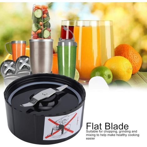 Blender Blade, Pièces de rechange pour lames croisées et plates pour lame de mélangeur, presse-agrumes 250W et mélangeur pour Magic Bullet, Lame de Remplacement (Porte-couteau à un mot) (1/4)