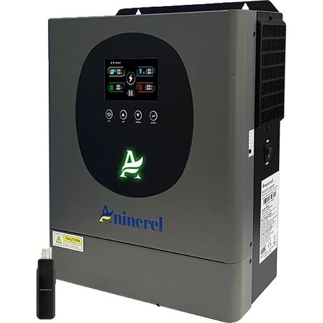 Batería de fosfato de hierro y litio, alta capacidad, larga vida útil, inversor de 24 V-4,2 kW. (1/2)