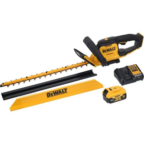 DeWALT DCMHT564P1 18V XR 55cm (25mm Blade Gap) Hedge Trimmer - 1x 5Ah Battery and Charger (1/5)