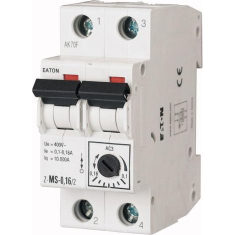Disjoncteur moteur 2P 0,1-0,16 A Z-MS-0,16/2 248389