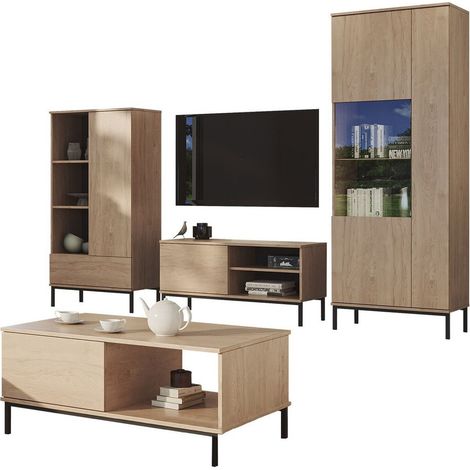 Conjunto de salón Lomsore 109, Luminoso madera