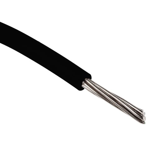 Fils de connexion RS PRO UL1429, 7 0,33 mm² 22 AWG, 150 V, XLPVC Noir, 100m ( Prix pour Bobine de 100 Mètres )