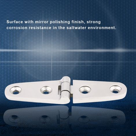 Porte de cabine bateau marine inox charnière de trappe affleurante remplacement 103 x 27 mm (1/5)