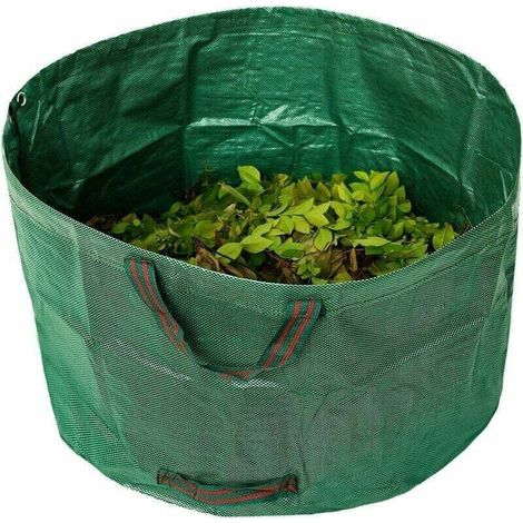 Bolsa impermeable para jardinería, plegable y reutilizable, de PP, para residuos de jardín, resistente a desgarros, 81 x 46 cm.