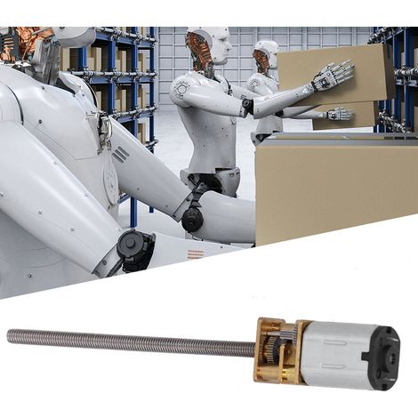 Moteur Réducteur DC 6V 60RPM à Haut Couple avec Arbre Long M3x55mm pour Robots (1/5)