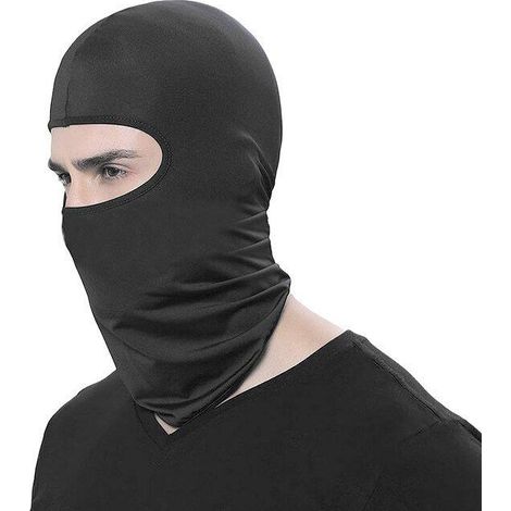 Lot de 2 - Masque facial / Cagoule / Bandana - Cagoule noire