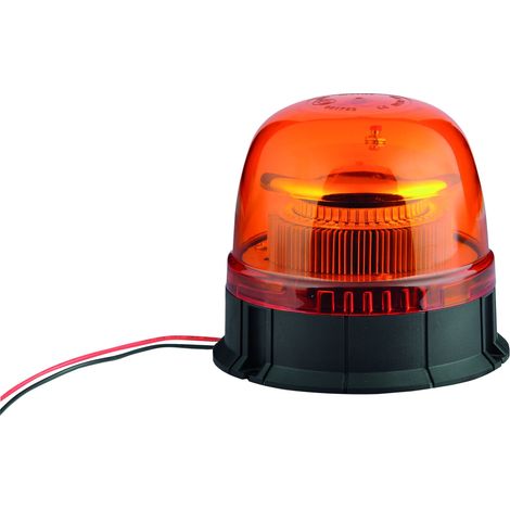 Gyrophare LED double flash orange – Fixation à plat – 20W – 45 LED – Indice de protection IP66 – Homologué R65-R10 – Sodiflash