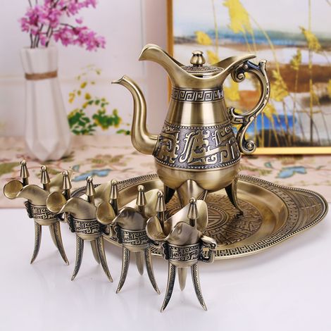(Qinggu) Coupe à vin/récipient à vin en bronze antique haut de gamme (métal)